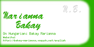 marianna bakay business card